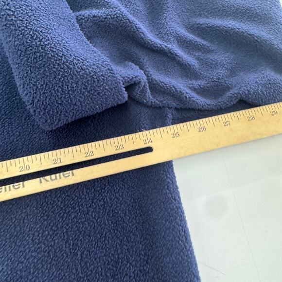 LOFT Sweater Womens Large Blue Cozy Funnel Neck Top‎ Fleece Cuffed Sleeves - Picture 9 of 9